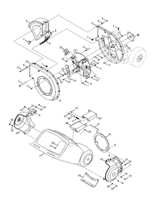 Chipper Shredder Impellerandhopper Diagram and Parts List for CS45M4 (24A-45M4700)(2014) Yard Machines Chipper Shredder